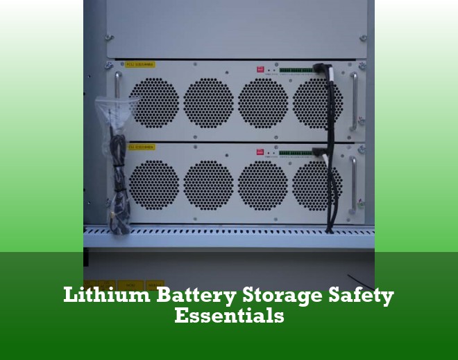 Lithium Battery Storage Safety Essentials
